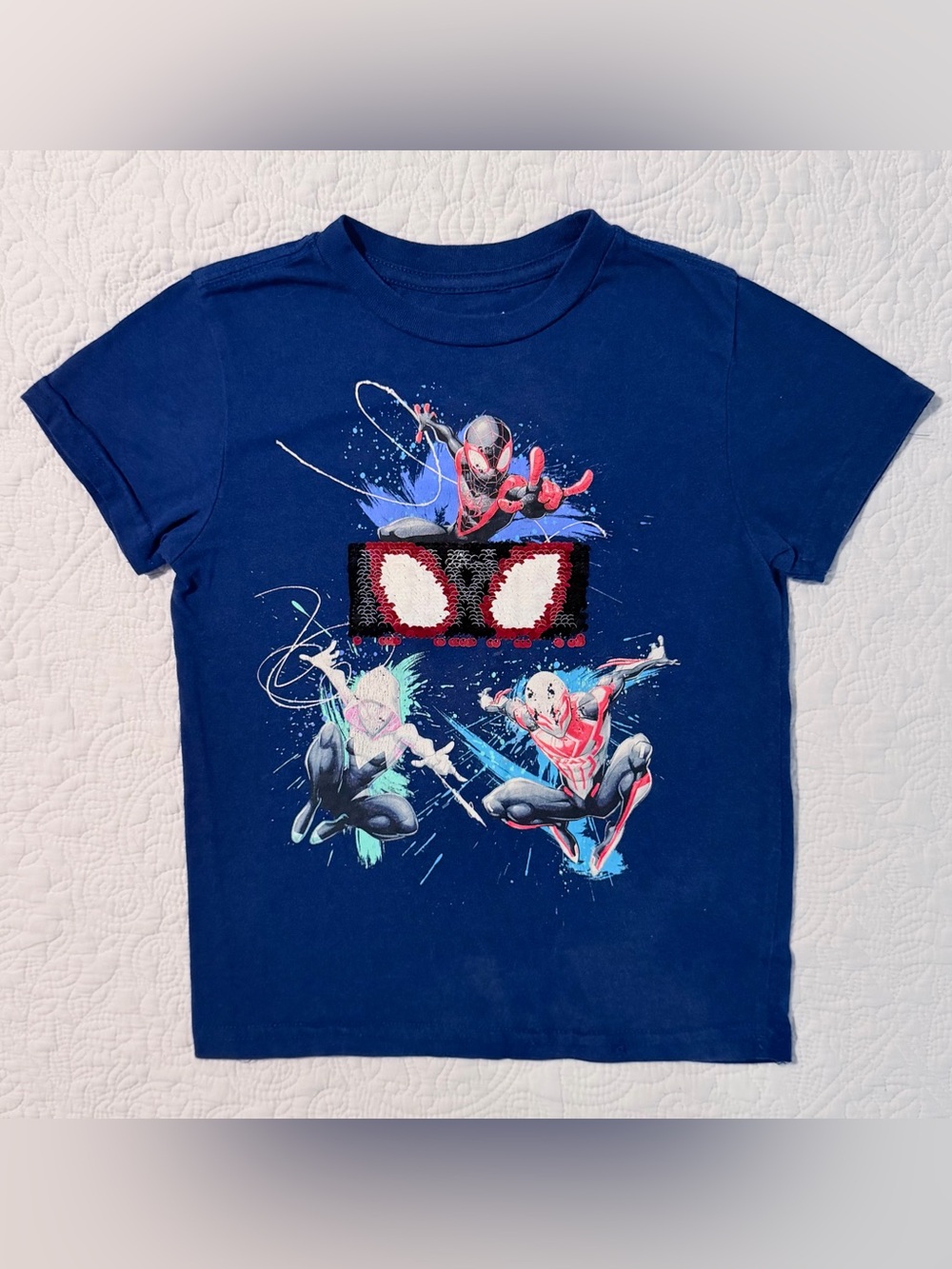 Boy’s XS Marvel Spider-Man | Across The Spider-Verse Reversible Sequin T-Shirt